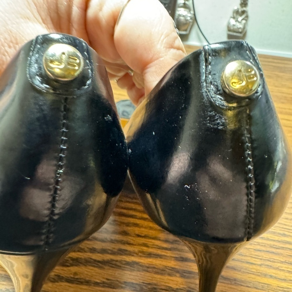 EUC Jorge Bischoff Black Patent Leather Stilletto Heels US size 6 - Picture 7 of 11